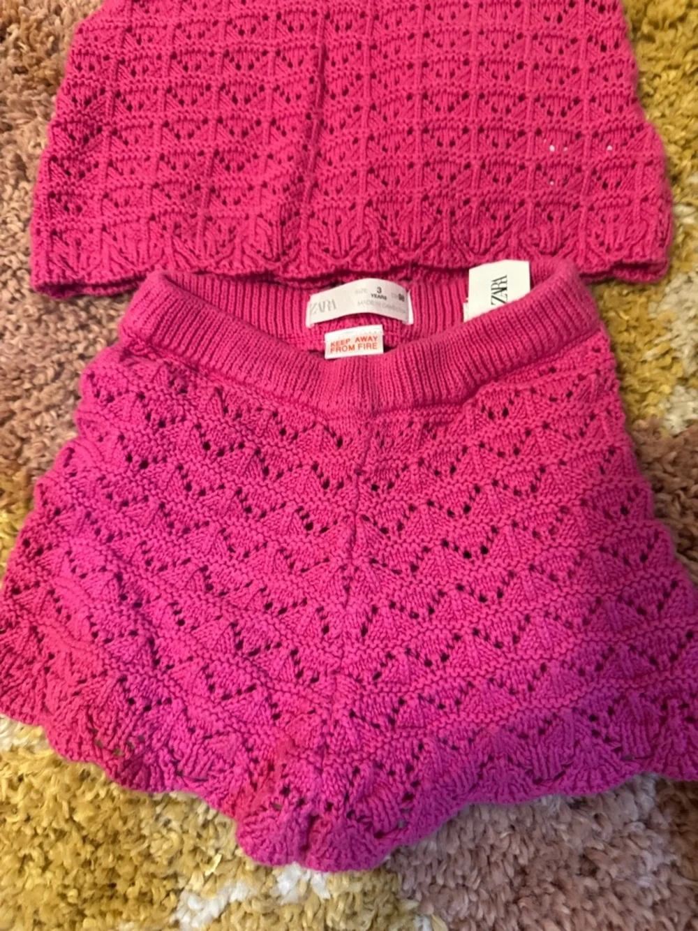 Zara pink knit set